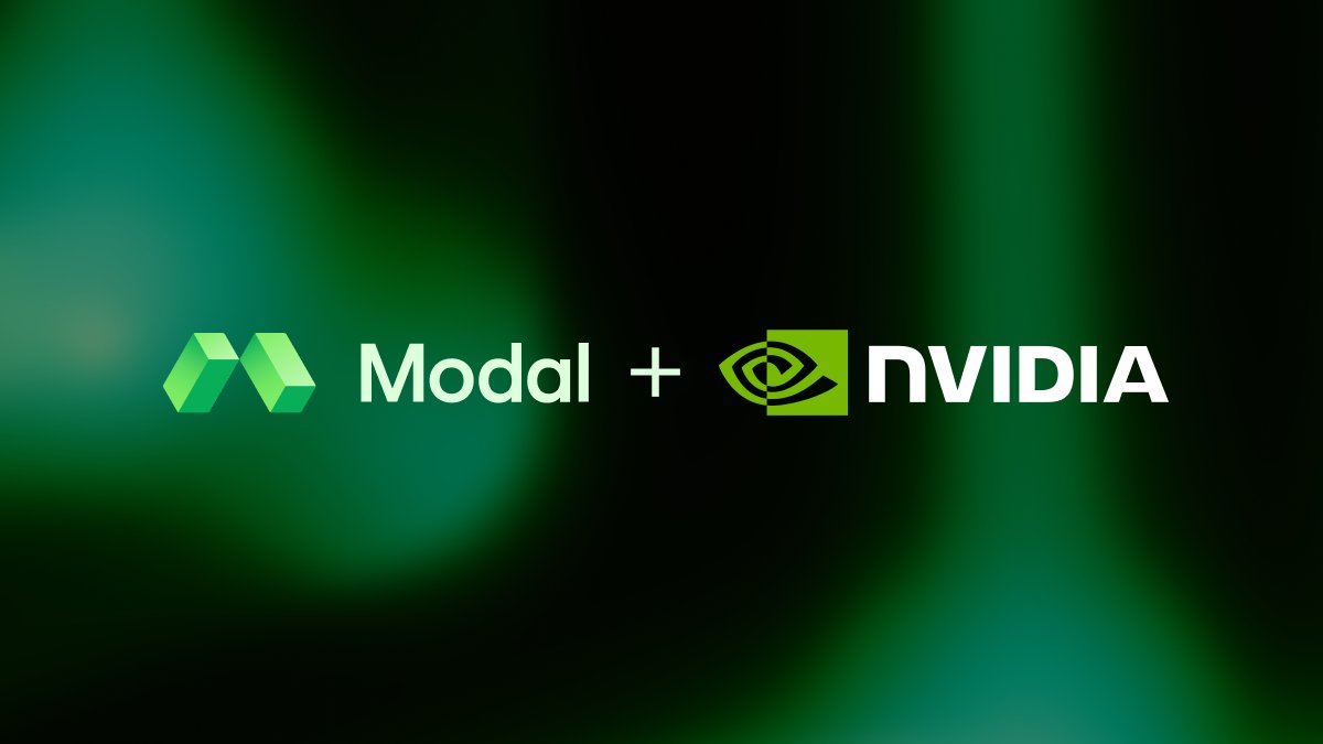 Image from @modal's post